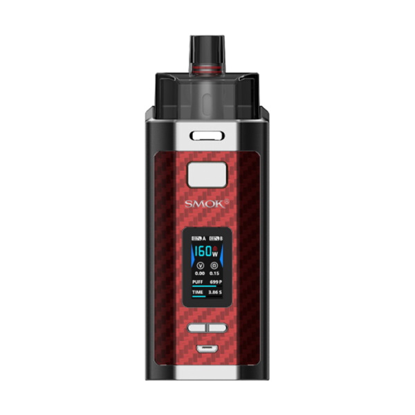 SMOK RPM160 Dual-18650 Pod Kit 7.5ml Red Carbon Fiber